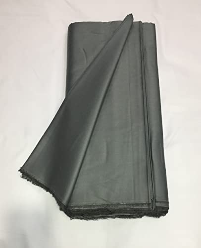 Image of BKRKJ Women's Cotton Silk Unstitched Fabric by Meter for Sewing Suit Salwar Chudidar Patiyala Shirt Kameez Blouse Kurta Pyjama Pathani jam Glace (5 Meter, Dark Grey)