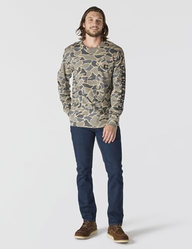 Carhartt Men's Relaxed Fit Heavyweight Long-Sleeve Pocket Camo Logo Graphic T-Shirt4