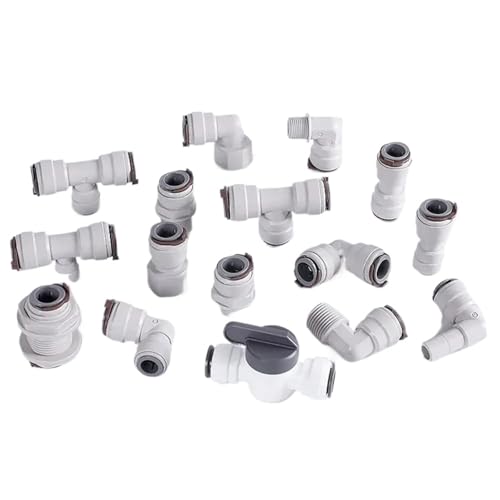 Codo manguera de 1/2 pulgada conector de 12.7mm para osmosis inversa y filtro 5