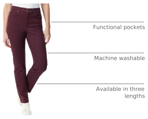 Image of Gloria Vanderbilt Womens Amanda Classic High Rise Tapered Jean Petite