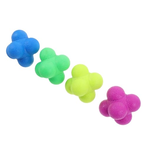Balle réflexe hexagonale caoutchouc 7 cm vitesse réaction agilité