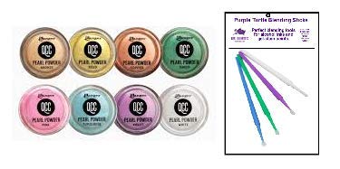 New Ranger Pearl Powder Bundle - 8 QCC (Quick Cure Clay) Pearls Powder 2020 Collection with PTP Flash Deals Blending Sticks