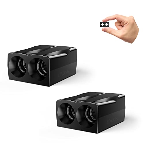 Elook Upgraded Deer Whistles for Car, Save Deer Whistle for Vehicles and Trunks, Double Horn, 2 Pack (Registered Patent)