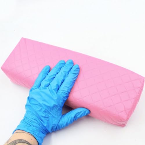 Almofada para manicure apoio de mão rosa