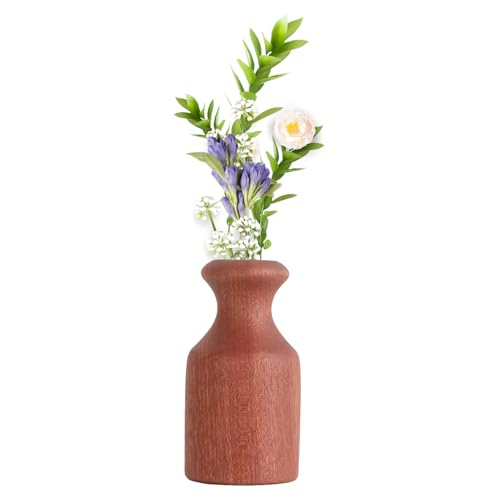 Tuxuseo Jarrones De Madera Moderna - Macetero De Flores Secas Para El Hogar Y Celebraciones Dormitorio Sala Comedor Hotel