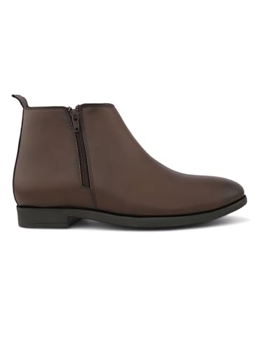 Image of FENTACIA Leather Chelsea Boots for Men | Men Ankle Slipon Boots