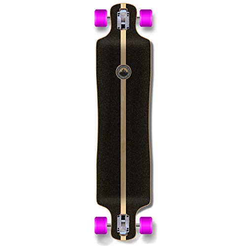 Yocaher Complete Lowrider Skateboards Longboard 40.75" X 9.5" W/Blackwidow Premium 80A Grip Tape Aluminum Truck Abec-9 Bearing 70Mm Skateboard Wheels (Complete - Lowrider - In The Pines Natural) #TOP1