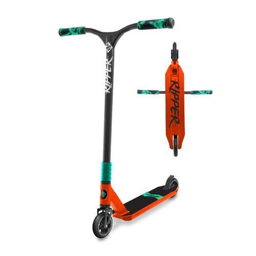Patinete de Acrobacias Ripper Orange Renegade – Scooter Freestyle Pro con Ruedas 110 mm, Rodamientos ABEC 9 y Deck de Aluminio 6061‑T6