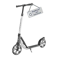 HUDORA BigWheel® 205 Advanced Scooter - Komfortabler Aluminium-Roller für bis zu 100kg - Höhenverstellbarer & zusammenklappbarer Tretroller - Kick-Scooter für Kinder/Jugendliche & Erwachsene