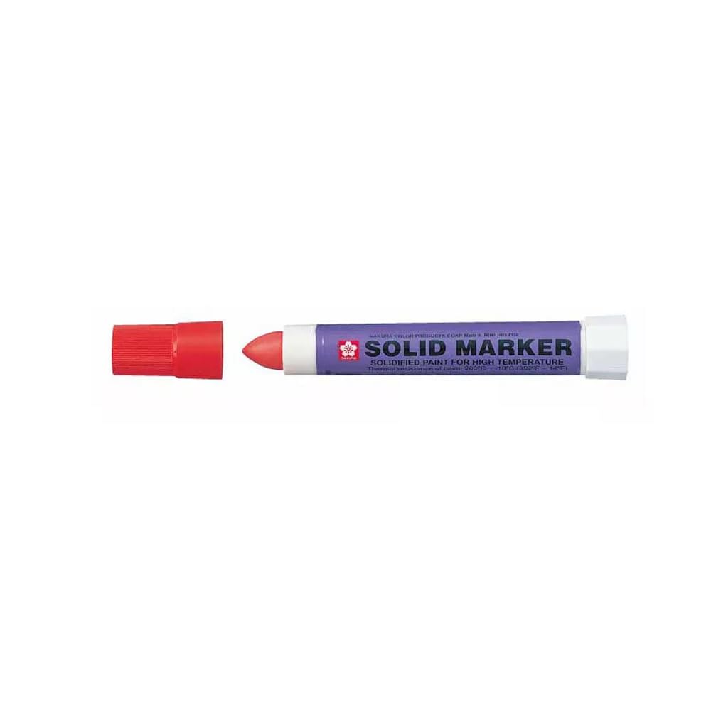 CGP Products Grease Pens for Windshields - Solid Paint Marker for New and Used Cars - Indoor Outdoor Various Surfaces (Red)