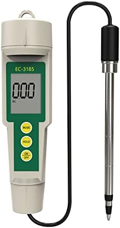 RCYAGO Soil Meter, Digital 3 in 1 Soil EC/TDS/CF Tester with Probe for Agricultural, Farming, Gardening, Lawn, Outdoor Plants Use