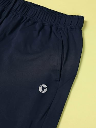 Image of TECHNOSPORT Women's Regular Fit Mid Rise Solid Track Pant with Antimicrobial, Stretchable for Gym, Workout & Sports and Regular Use
