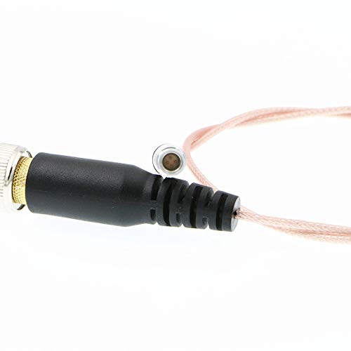 Uonecn Flexible Thin Timecode Audio Cable 4 Pin Male to BNC Plug for Red Epic Scarlet