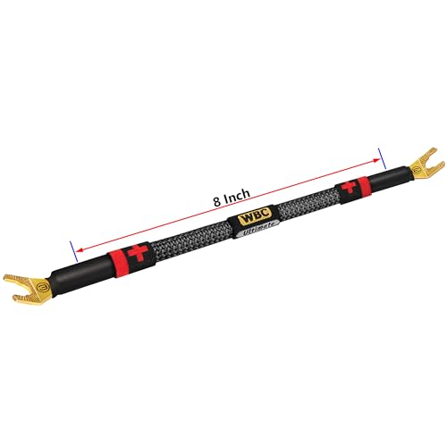 Cables de puente de altavoz de alta fidelidad de 8 AWG con conectores de pala Eminence Gold 6