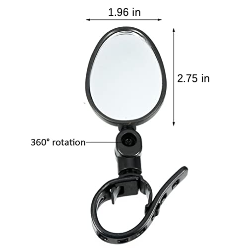 2Packs Bike Mirror Cycling Rear Mirror Bicycle 360˚Rotatable Handlebar Rearview Mirrors Adjustable Bicycle Riding Handlebar Mirror For Mountain Road Cycling Bikes #TOP4