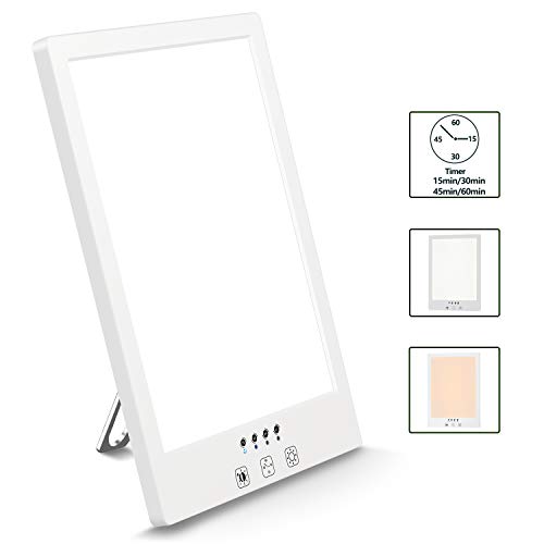 Comenzar Sun Lamp LED White Warm Lamp UV Free 2000-12000 Lux Gradient Brightness