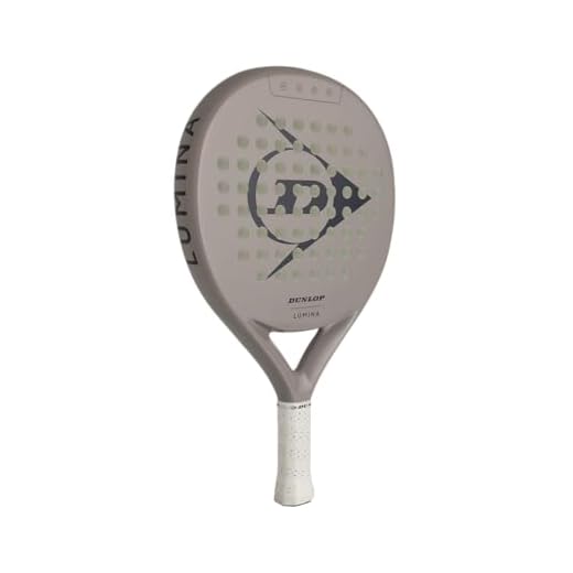 DUNLOP Racchetta Padel Lumina Light Grey - Esclusiva Amazon - Telaio in grafite, anima Pro EVA, 365g