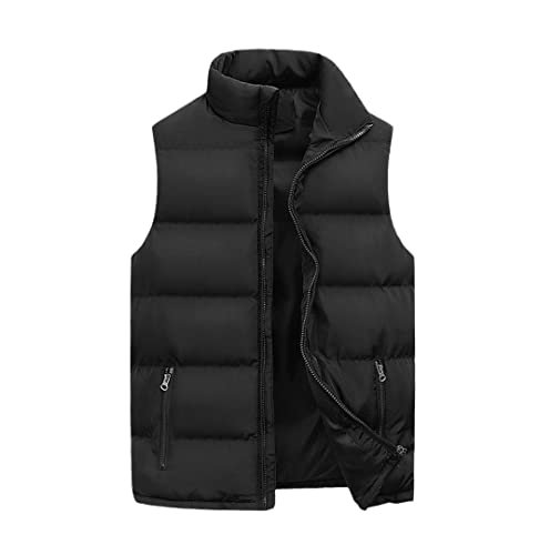 Veste sans manches homme zippée col montant pour ne plus avoir froid au cou