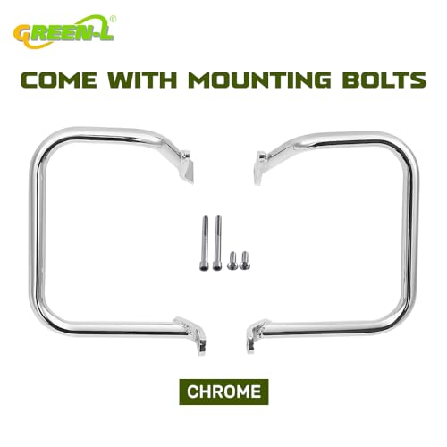 Green-L Barandillas Cromadas para Alforjas Compatibles con Harley Softail FLST 2000-2017 miniatura 2