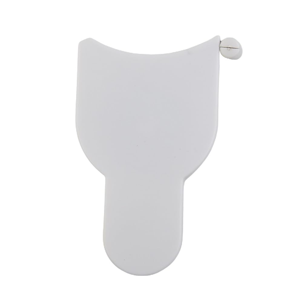 Cinta métrica corporal de 150 cm con botón de retracción y bloqueo de fitness, pérdida de peso y medidas corporales, color blanco