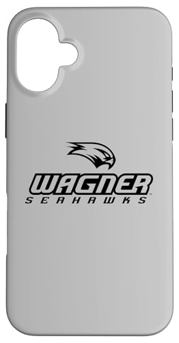 Wagner College Seahawks Stacked One Color Logo X}zP[X iPhone 16 Plus p