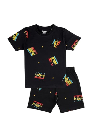 Image of Nap Chief Kids Official Disney Characters Printed Cotton Co-ord Set | Printed T-Shirt & Shorts for Boys & Girls