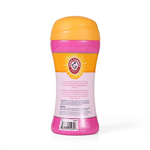 Arm & Hammer Cat Litter Deodorizing Crystals, Clary Sage Mint, 15 Oz Jar - image 7