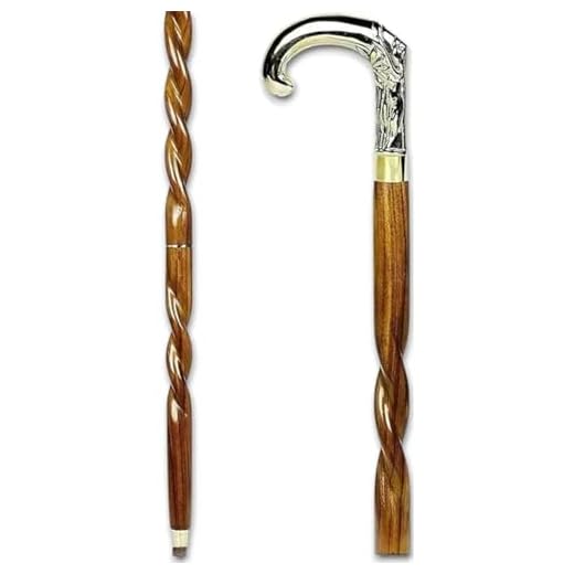 Antique Spiral Wooden Walking Stick