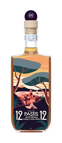 Pastis 12/12 édition Golfe de Saint-Tropez 45° en bouteille de 70cl