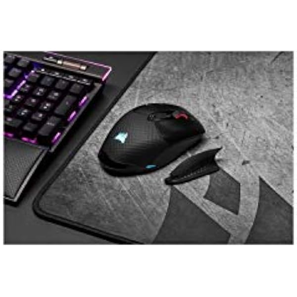 Corsair DARK CORE RGB PRO беспроводная игровая мышь FPS MOBA с технологией SLIPSTREAM черная подсветка RGB LED 18000 DPI оптическая