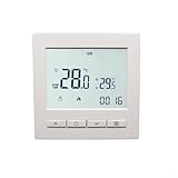 Shophubio Digitales programmierbares Thermostat für Fußbodenheizung - LCD Raumregler mit 6-Perioden-Zeitplanung & Kindersicherung