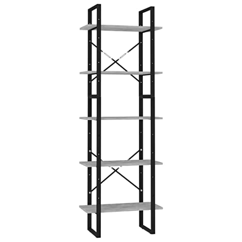 Librería de madera que no se deforma con estantes estables y marco de metal duradero 2