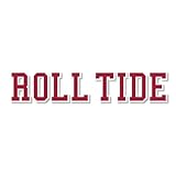 Generic Alabama ROLL Tide Logo Vinyl Decal (6.5 Inch), Crimson