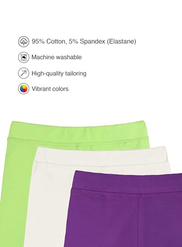 Image of Lilax Girls' Basic Solid Soft Dance Short for Gymnastics or Under Skirts