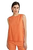 blusa liu jo Blusa smanicata in leggero misto lino. Bottoni sul dorso e fondo asimmetrico.
