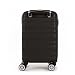 40x25x20cm Underseat Cabin Suitcase with Removable Wheels – Soft Shell Carry on Lightweight Spinner Luggage Trolley Detachable Wheels 1628 (Black)