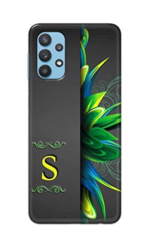 Image of Name II Initial II Letter Alphabet S Hard Back Case Cover for Samsung Galaxy A32 Back Cover -(J5) VNS2222