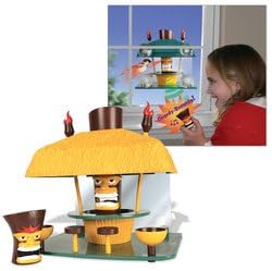 Summit Financial Product Inc. Safari en el patio trasero Comedero para pájaros Tiki Takeout