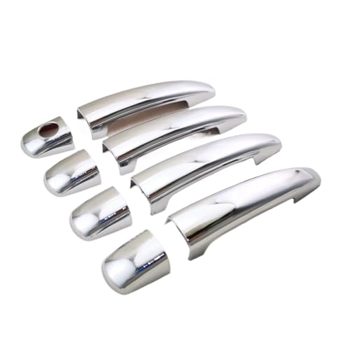 �h�A�n���h���L���b�v�g���� Compatible With Citroen For C3 2010 For Berlingo 2015 For C4 2004-2010 �J�[�{���N���[���Ԃ̃h�A�n���h���J�o�[�����g�������i(Chrome color)