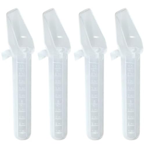 4 Pack Calibrated Medicine Spoon 2 TSP (10 ml) Plastic Oral Liquid Dose Medication Graduated Dispenser for Kids, Baby & Toddler