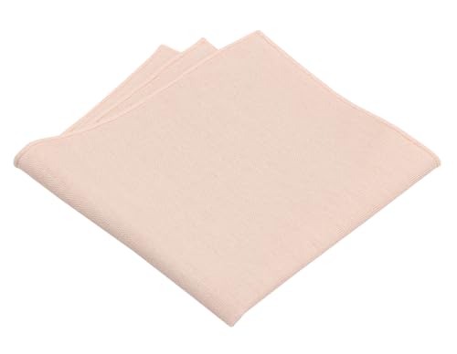 Image of Mens Linen Tie Set - Solid Necktie with Pocket Square