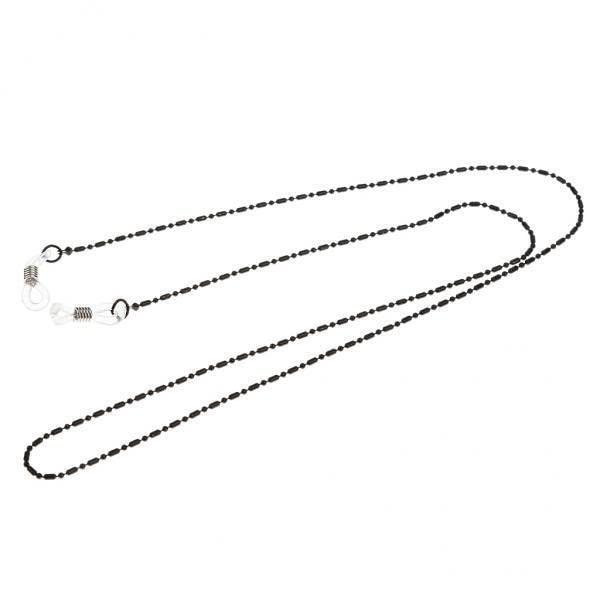 5xspectacles Sunglasses Strap Necklace Metal Eyeglass Glasses Chain Cord Blackeyeglass Straps Cords Vision Care Health-image-5