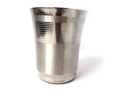 King International 8 Oz Stainless Steel Pint Cups, Stackable Pint Cup Tumblers For Travel, Drinking Glasses Tumbler Shape With Silver Touch,Metal Cups For Drinking Outdoors, Reusable Steel Cups,6 Pcs #TOP3