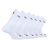 Salomon Unisex Sport-Socken 6er-Pack Active mit gepolsterter Sohle weiss, 45-47