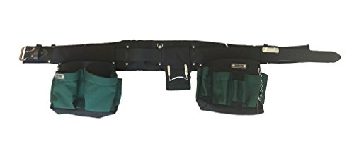 Boulder Bag Electrician Belt Comfort Combo w/Metal Buckle - Green/Black - Small