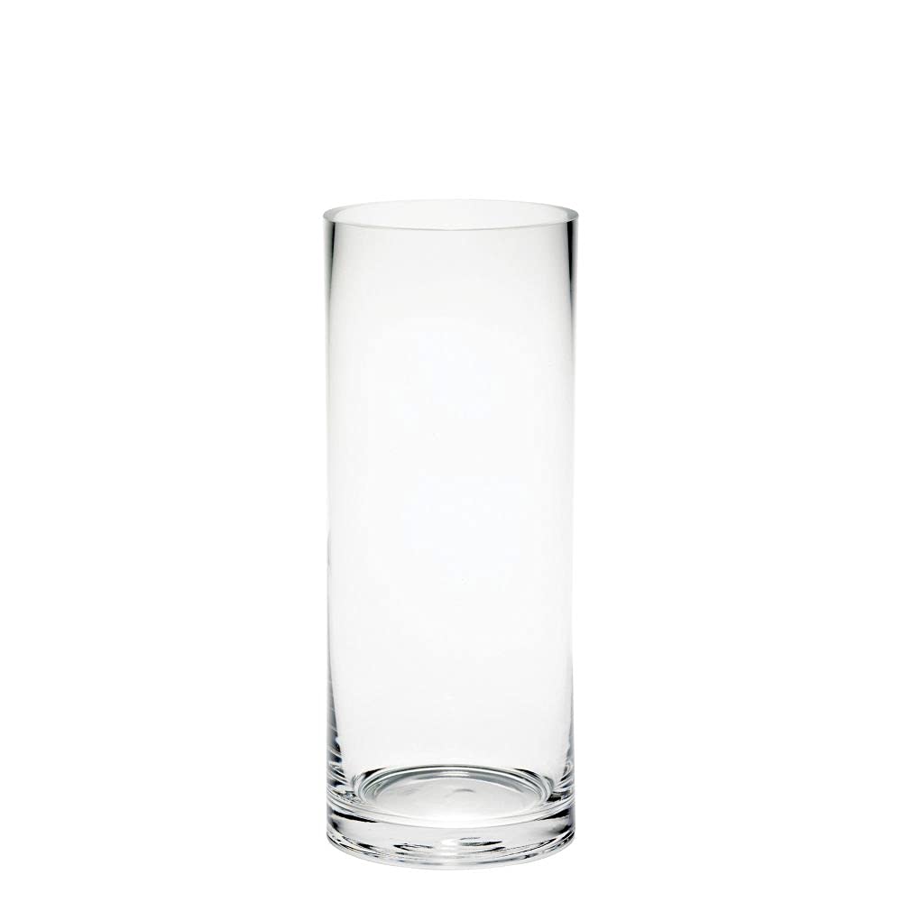 Floralcraft Floralcraft? 12Cm X 30Cm Clear Glass Cylinder Vase, Decorative Tall Flower Vase Plant Bud Container For Home Office Wedding Table Centerpiece