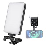 LICAEVEY Magnet Phone Fill Light, Double Sided Photography Fill Lamp for Selfie Live Streaming Dual Colors 2500 to 9000K 15W Wireless Charging
