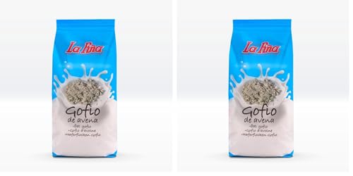 Gofio La Piña - Gofio Avena Instantanea 450g | Producto Natural | Fuente de Proteínas Vegetales | Rico en Minerales | Aporte de Energía | Efecto Saciante | Ayuda a Controlar la Glucosa (Paquete de 2)