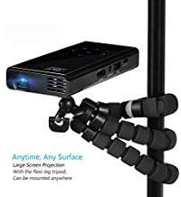 DLP Pico Projector + Power Bank, Fugetek FG-957 High Resolution Pocket Size Home Theater - 5x2.5x0.75in, 1080i/p Compatible, 150 Minutes Battery Life, US Warranty And Support (Renewed)