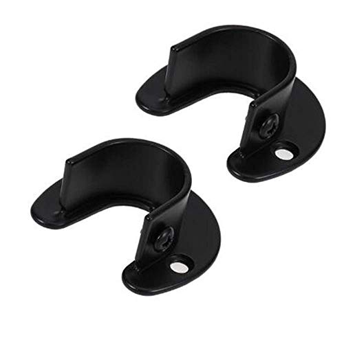 KAFENDA - Soporte para Barra de Ropa montado en la Pared, 2 Piezas, Cortina, Soporte para Barra de Cortina de Ducha para Postes de Ropa de 1,26" de diámetro Cover